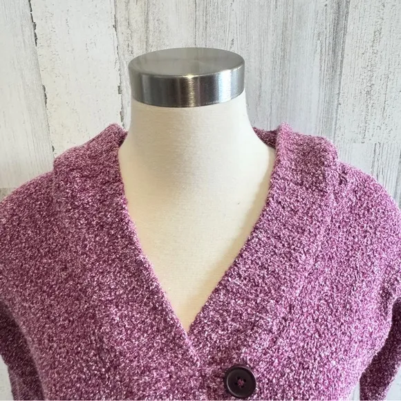 Columbia Hooded Button-Up Purple Sweater small‎ gorpcore layering - Image 5