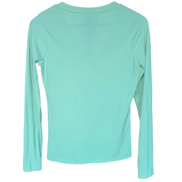 Athleta Uptempo‎ Ribbed Henley V Neck Top Sz S - Image 3