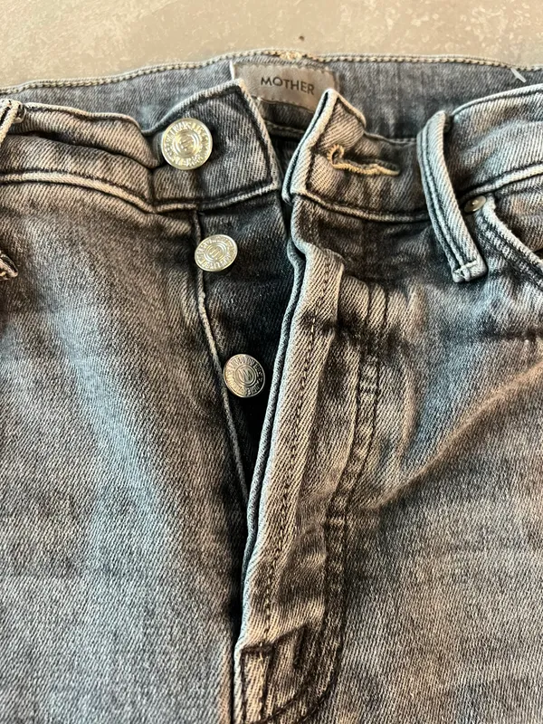 Mother The Button Fly Dazzle Jeans - Image 5