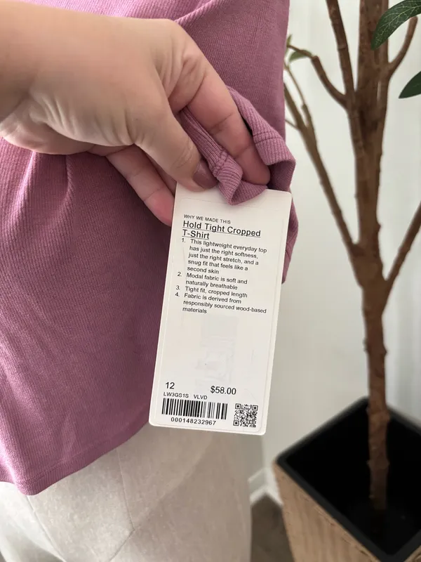 NWT lululemon hold tight cropped t-shirt - Image 2