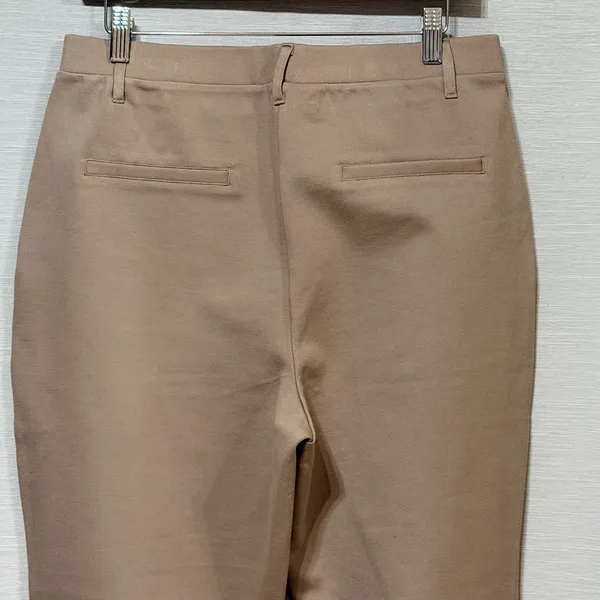 Quince Ultra-Stretch Ponte Straight Leg Pants Morel Grey Large LB111536-DKBIZ01 - Image 5