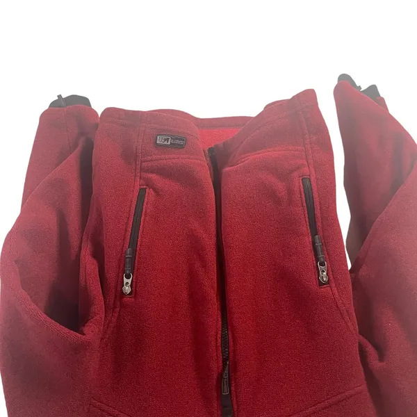 REI Thermal Pro Women's Size XS‎ Red Fleece Zip Up Outdoors Sweater Jacket - Image 3