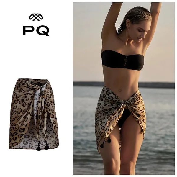 New. PQ Leopard Sarong. O/S. Retails $94 - Image 7