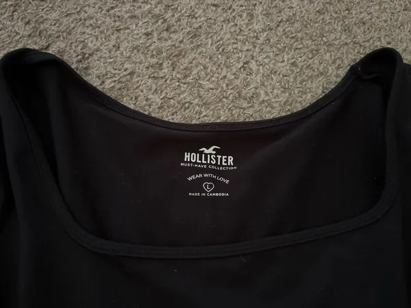 Hollister Square Neck Top Long Sleeve - Image 3