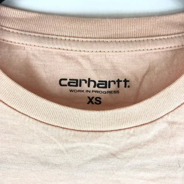 Carhartt Womens Pink Cotton Short Sleeve Crewneck Chasy Casual T-Shirt Size XS - Image 3