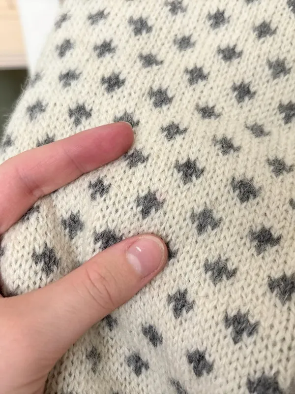 Vintage J Crew 90s Birdseye Wool Cardigan - Image 4