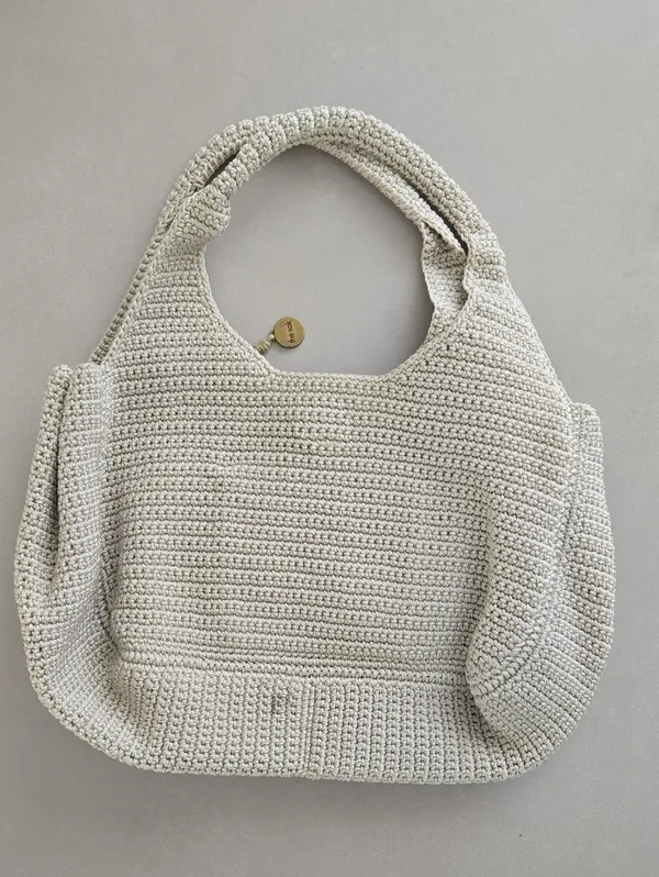 The Sak Cream Hand-crocheted Shoulder Bag - Image 2