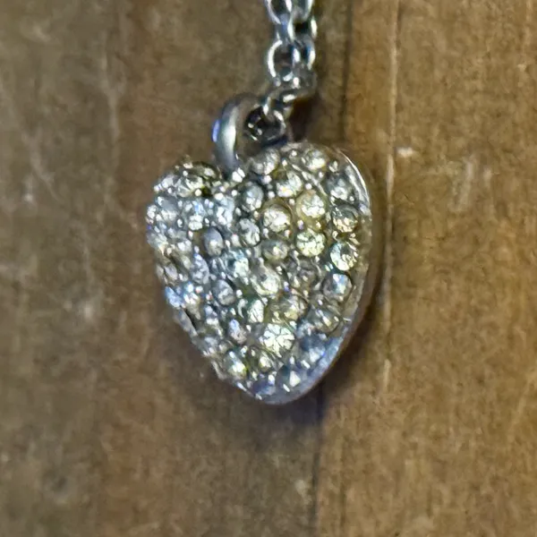 Michael Kors dainty pave puffed heart pendant necklace - Image 6