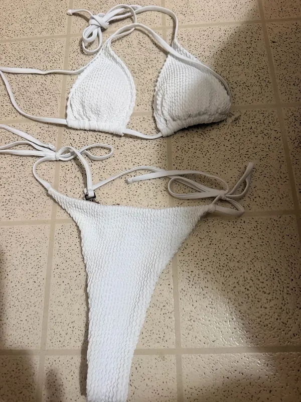 Two piece bikini with jeweled back White Size XS - Image 4