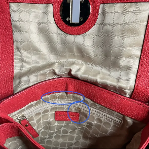 kate spade Coral York Street Noel Small Double Vanessa Shoulder Bag - EUC - Image 9