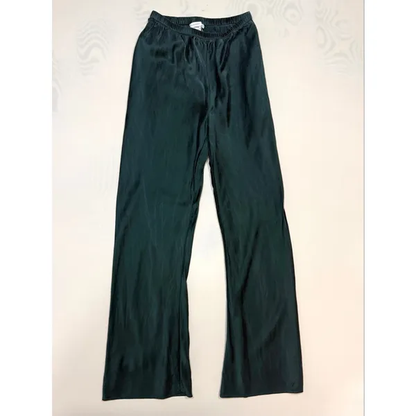 Silk Laundry Bias Cut silk green Pants Small - Image 3