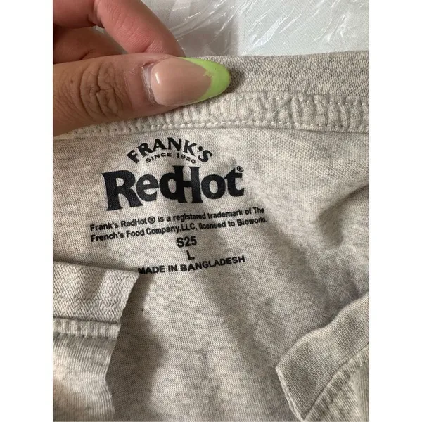 Red hot cut off crop top size large Pink - Image 6