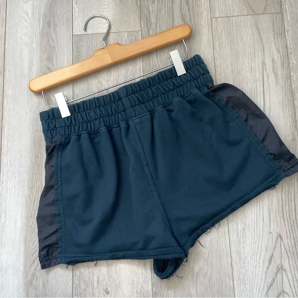 Free People Shorts sweat half way there womens Navy Blue (small) loungewear - Image 5