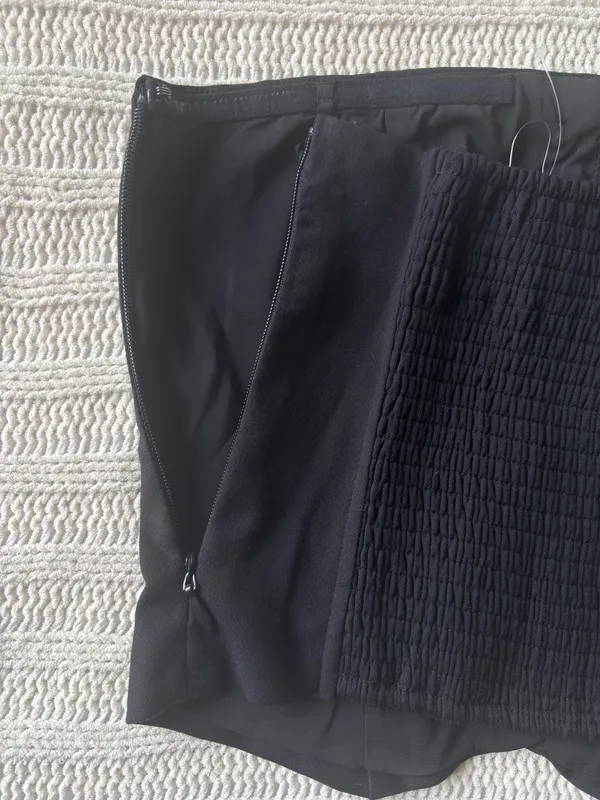 NWOT Abercrombie Black Strapless Corset style Top XXS - Image 4