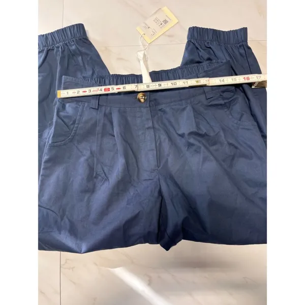 NWT Halara Casual Cotton Joggers with pockets Moonlit Ocean Blue size M - Image 6