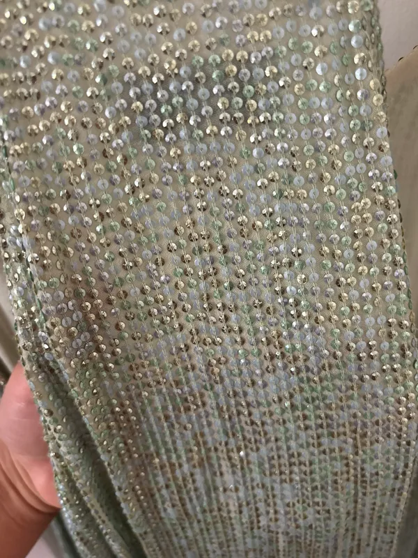 Sparkle Turquoise Party Dress - Image 8