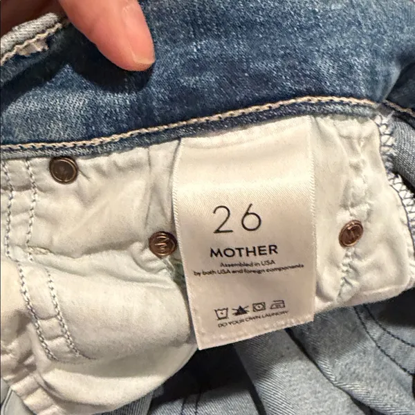 MOTHER the pixie insider ankle button fly Blue‎ Jeans 26 Blue - Image 6