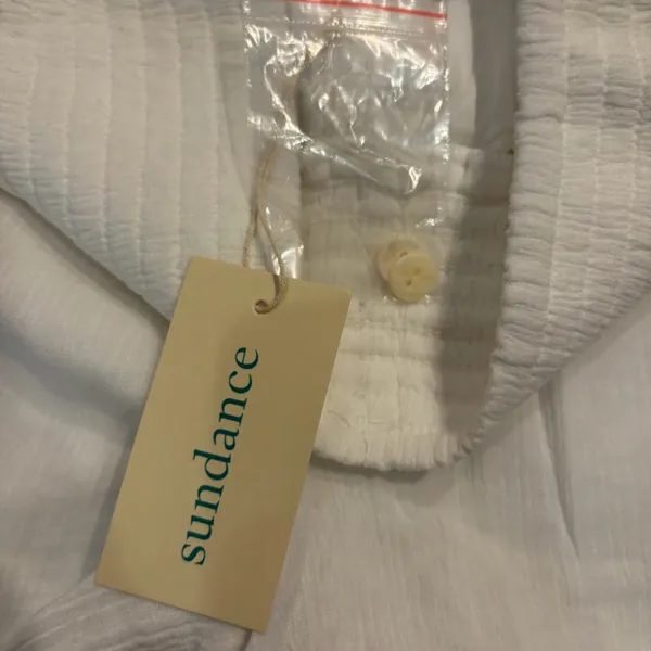 NEW Sundance Women's ZOLA Pull On Shorts White Cotton Gauze XS Beach Vacation - Image 13