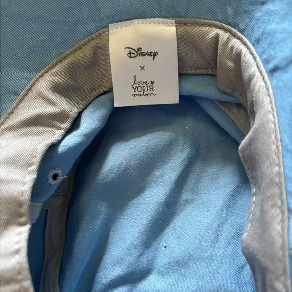 Disney Love Your Melon Blue Bucket Hat Eeyore Embroidered Adult L/XL Cotton USA - Image 5