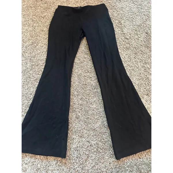 Fifteen Twenty Womens Black City Bootcut Pants High‎ Rise Ponte Knit XS F32013 - Image 2