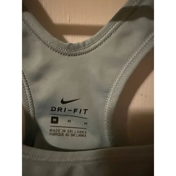 Nike Dri-FIT Racerback Sports‎ Bra Light Blue Medium Support Women Size M - Image 2