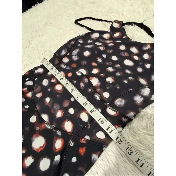 Lululemon Court Crush Tennis Dress Haze Dot Inverse Orange Multi Size 4 - Image 5