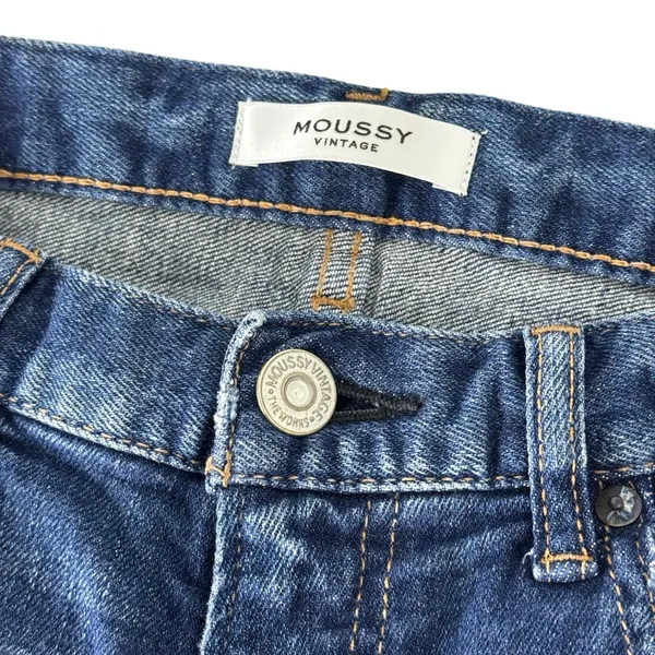 Moussy Daleville Long Vintage‎ Dark Wash Distressed Jeans - Image 9