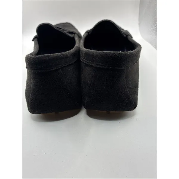 H&M Women’s Black Napped Loafers Size 8 Slip On New - Image 2