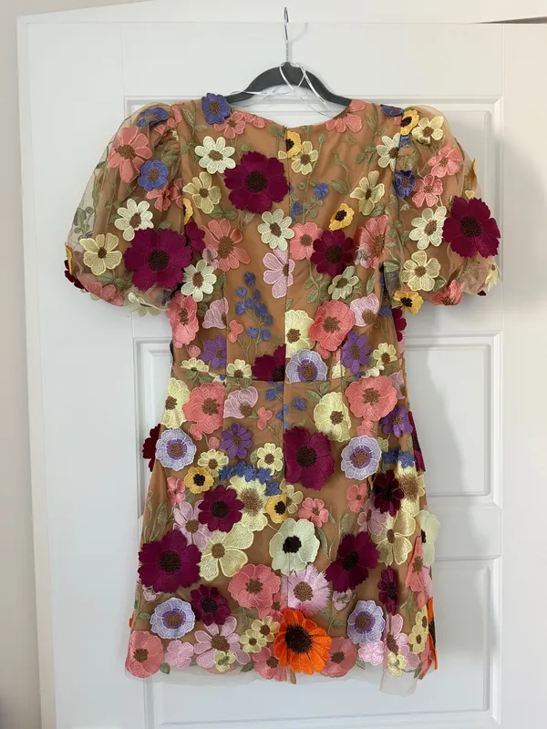 Rosalind Elliatt 3D Floral Mini Dress - Image 5