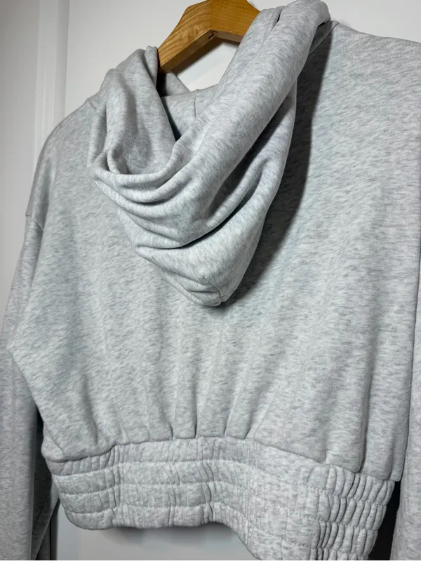 Talentless Women’s Boxing Hoodie in Ash Heather Grey - Image 8