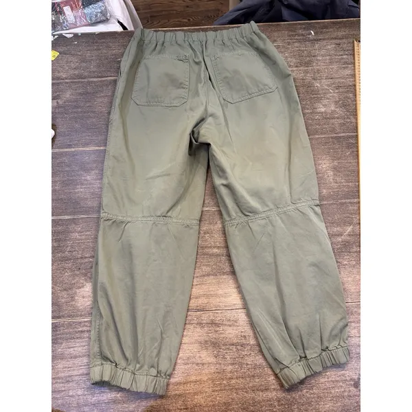 Free People Size Medium Green Cadet‎ Pull-On Jogger Pants Utility Boho - Image 4