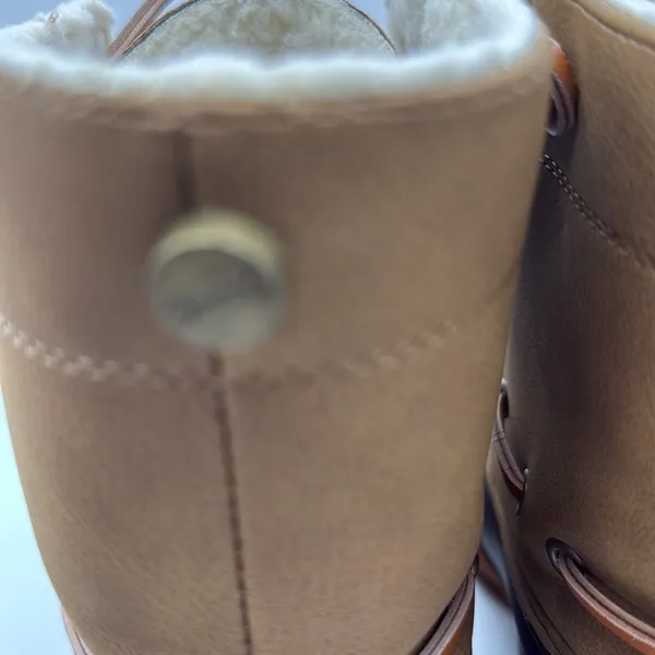 SEVEN7 HOLLIS Duck Boots. Light and dark brown Rain/Winter Boots. - Image 8
