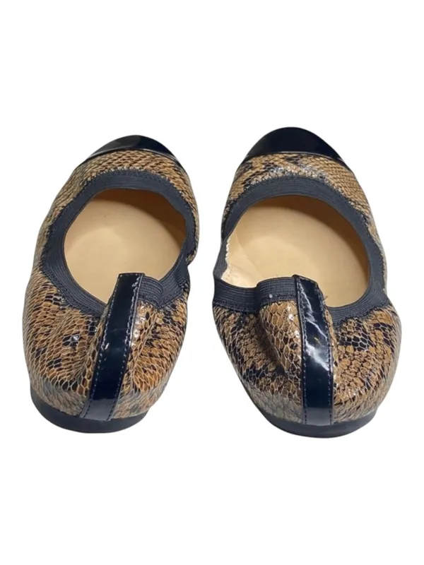 Cole Haan ⌘ Deltona Cap Toe Gore Leather Ballet Flats ⌘ Brown Snakeskin ⌘ 7.5M - Image 6