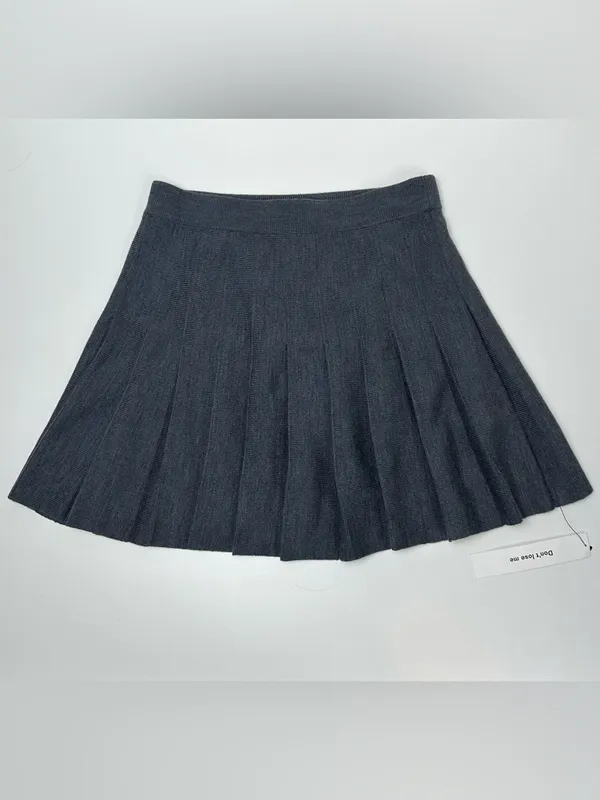 Reformation Mina Regenerative Merino Wool Pleated Mini Skirt - Image 5