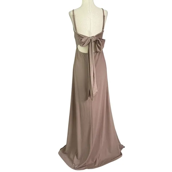 Birdy Grey Rose Mauve Party Bridesmaid Long Dress Women Size Medium | 34-2 - Image 2