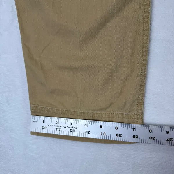 Lauren Ralph Lauren 12 Khaki Tan‎ Herringbone Cotton Straight Leg Chino Pant - Image 7