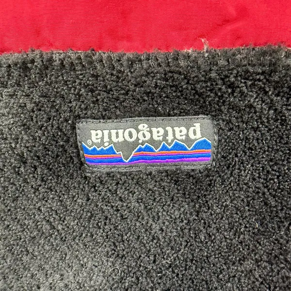 Patagonia Re-Tool Snap-T Fleece Womens Small Black Red Polartec Thermal Pro - Image 3