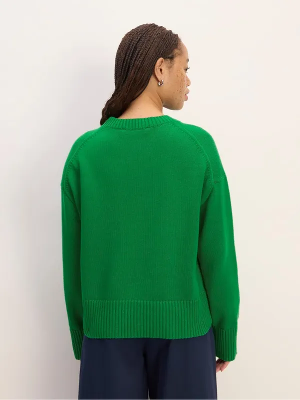 Everlane Green Crewneck Knit Sweater - Image 2