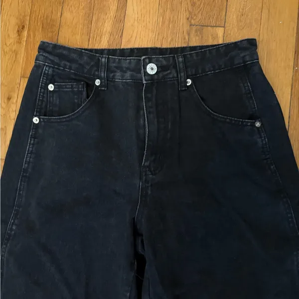 GREAIDEA Mid Rise Barrel Jeans for Women Wide Leg Mid Waist - Image 3