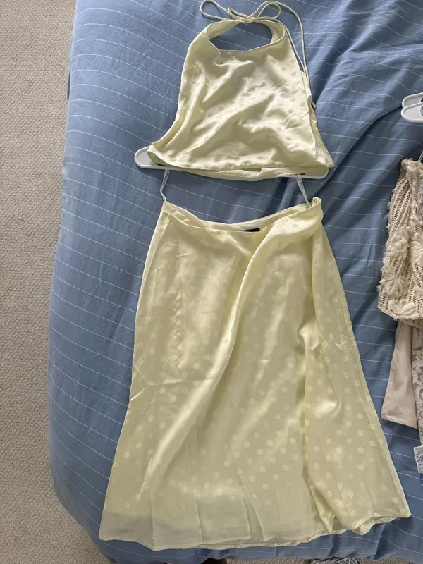 White Fox Boutique polkadot two peice set  - Image 6