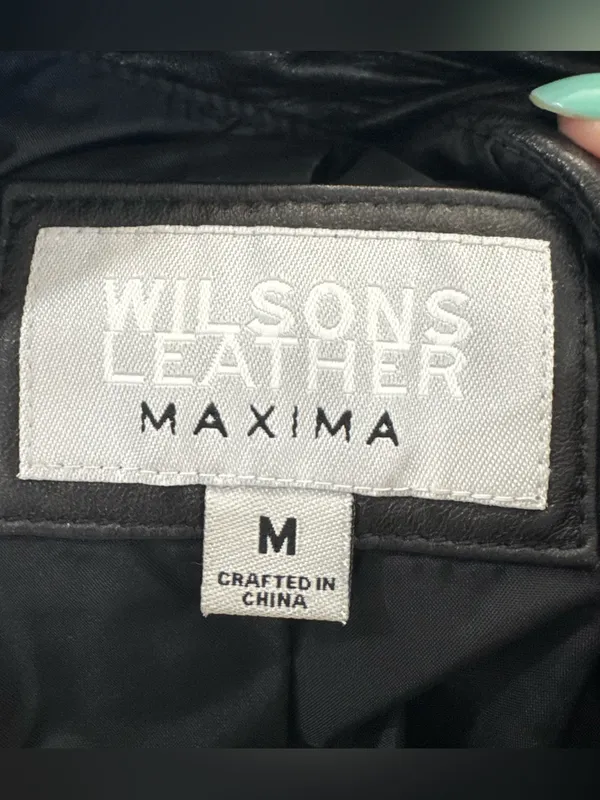 Vintage Wilsons Leather Maxima Ladies‎ Jacket 100% Leather Medium Black - Image 8