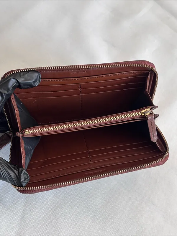 Authentic Burberry Pink House Check Zip Wallet - Leather Refinished / As Is - Image 7