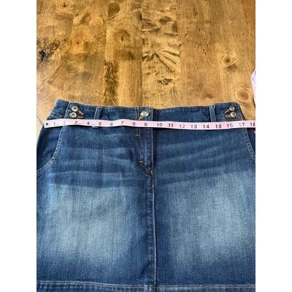 EUC Womens Tommy Hilfiger denim jean skirt‎ vintage stretch vintage size 10 - Image 7