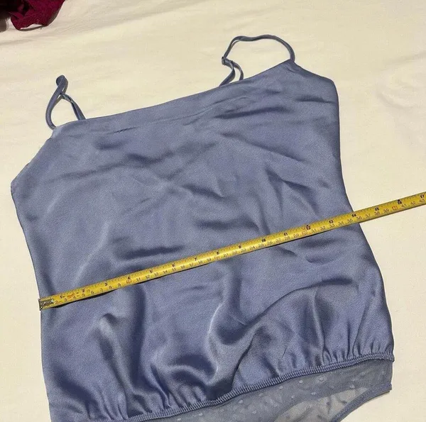 Abercrombie Women’s Cowl Neck Purplish Blue Bodysuit Top Sz S Small - Image 7