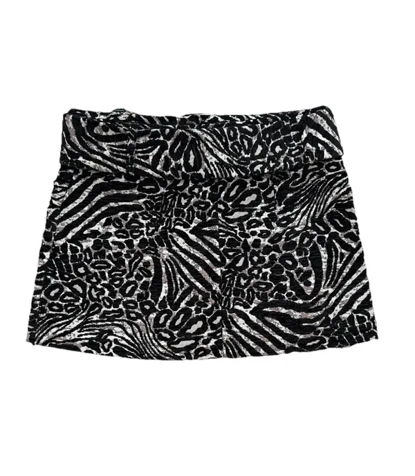 Maeve NWT Anthropologie Belted Micro Mini Skirt Sz S Animal Print Jacquard Low Rise - Image 5