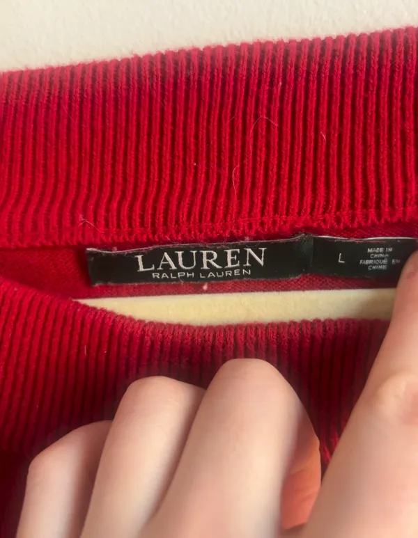 Ralph Lauren Red Sweater - Image 2
