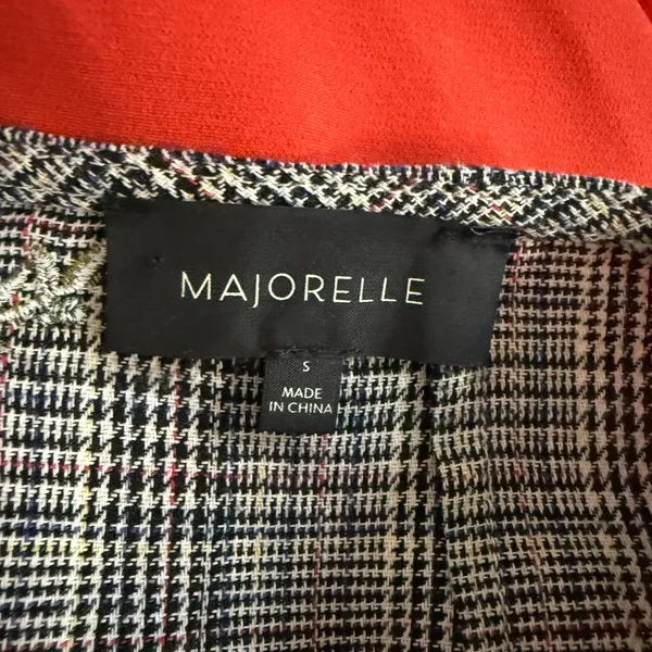 Revolve Mila Dress in Grey Plaid MAJORELLE - Image 4