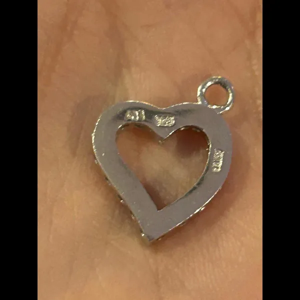 Heart Shape pendant charm 925 sterling silver i41 - Image 2