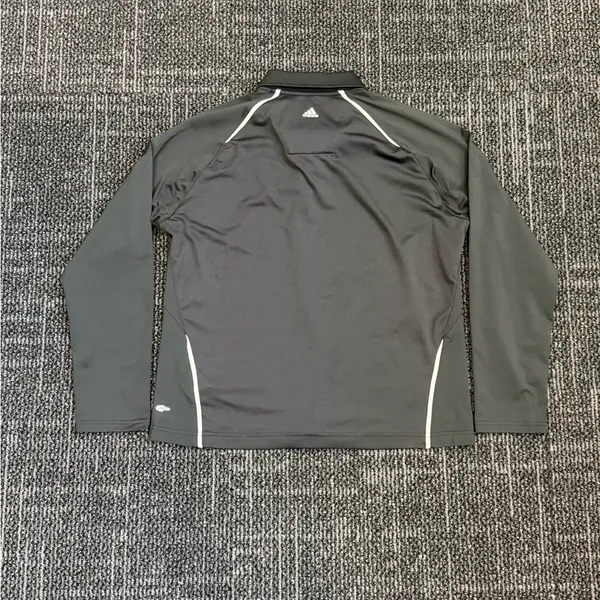 Adidas Wisconsin Badgers Womens Climalite Pullover Jacket Gray L - Image 5