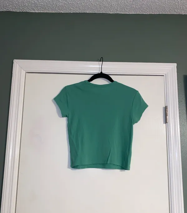 Urban Outfitters Green Stay Trippy Baby Tee - Image 4